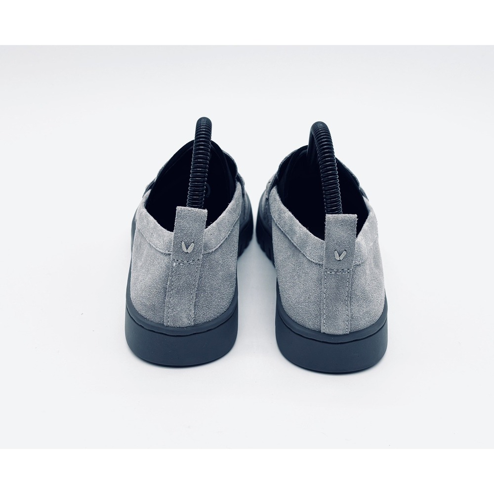 Vionic Uptown Suede Grey Loafers Women Size 6 Arch Support Penny Strap Slip On - Picture 3 of 8